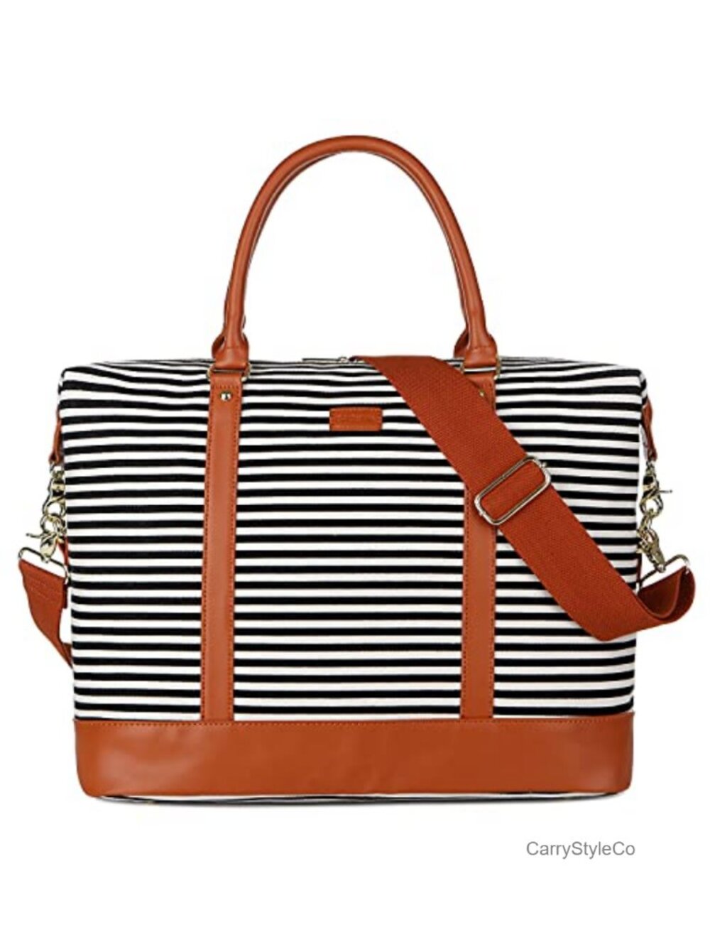 Canvas Travel Weekender Duffel Tote Overnight Carry-On Bag for Women